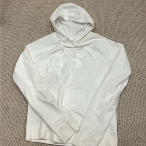 EUC Under Armour S white hoodie
